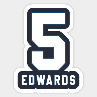 Anthony Edwards Numbers 5 Sticker